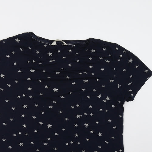 Marks and Spencer Womens Blue Polka Dot   Pyjama Top Size 12