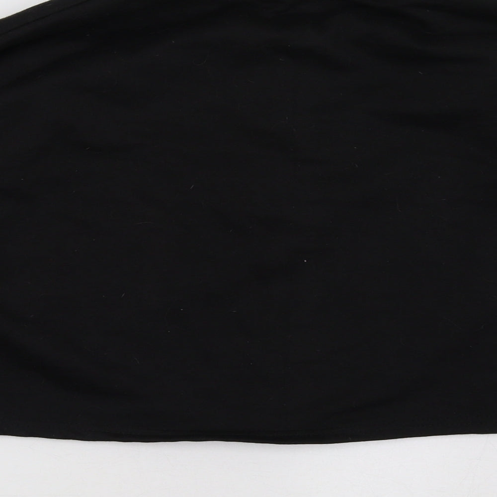 miss toxic Womens Black   Pullover Sweatshirt Size 8  - cropped