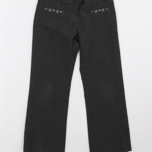 Marks and Spencer Girls Grey    Trousers Size 5-6 Years - School Wear