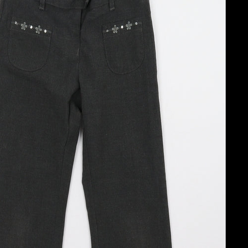 Marks and Spencer Girls Grey    Trousers Size 5-6 Years - School Wear