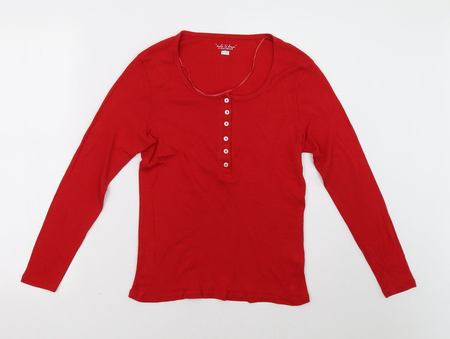 F&F Womens Red    Pyjama Top Size 14