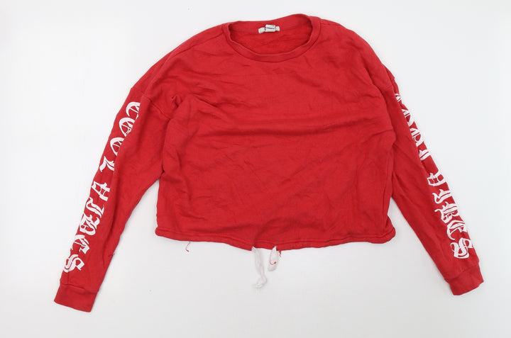 FOREVER 21 Womens Red   Pullover Sweatshirt Size S