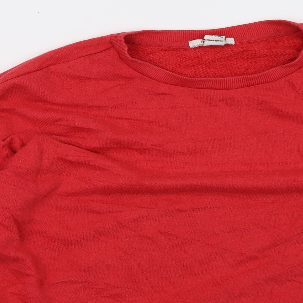 FOREVER 21 Womens Red   Pullover Sweatshirt Size S