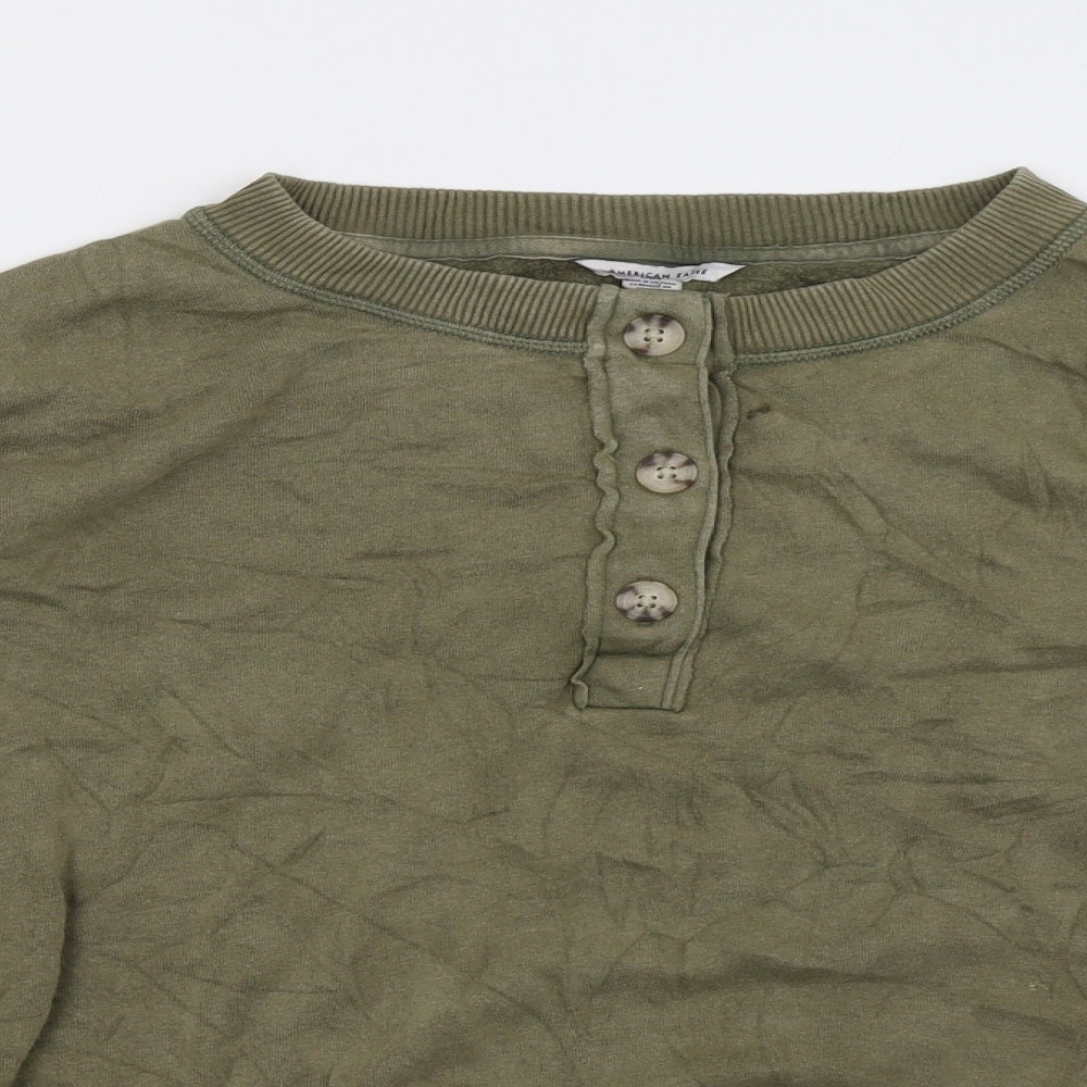 American Eagle Outfitters Womens Green   Pullover Sweatshirt Size L