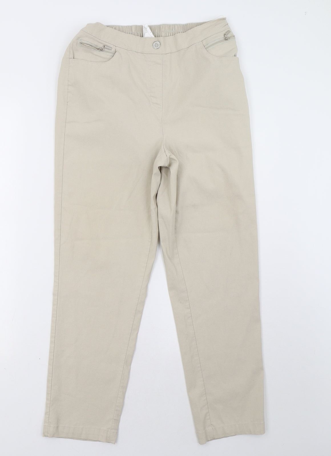 Preworn Womens Beige   Trousers  Size 18 L30 in