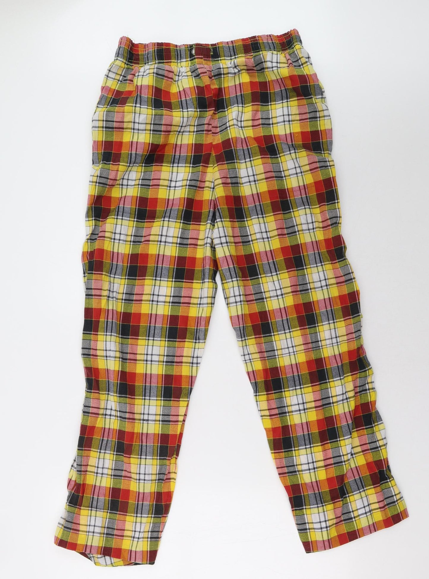 thread mills Mens Yellow Check   Pyjama Pants Size L