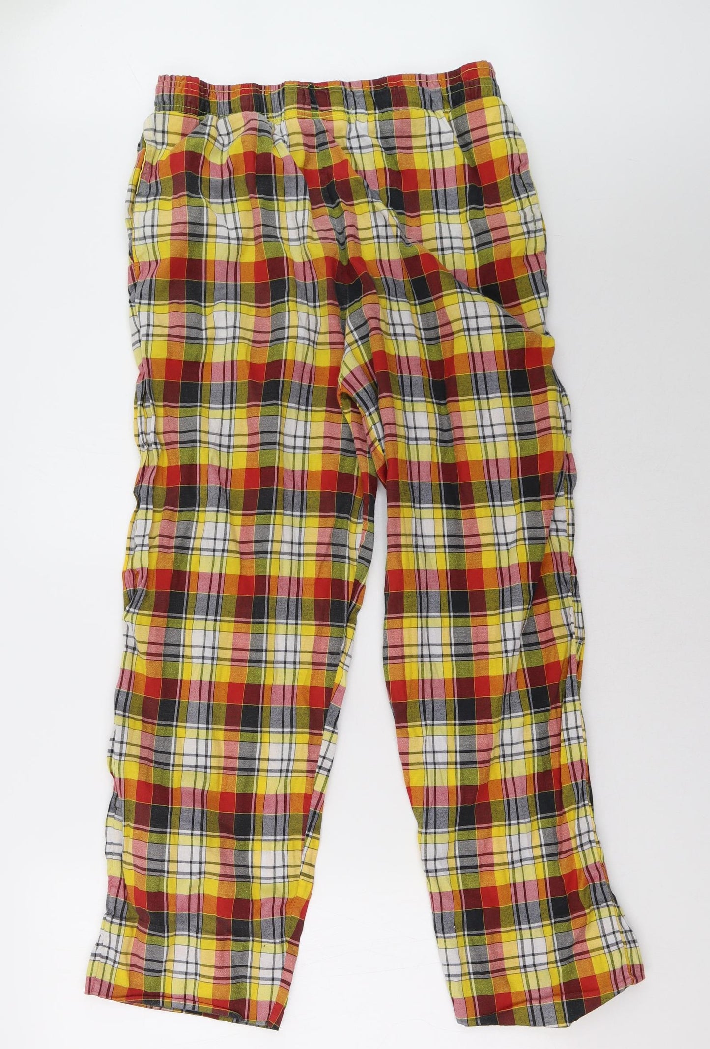 thread mills Mens Yellow Check   Pyjama Pants Size L