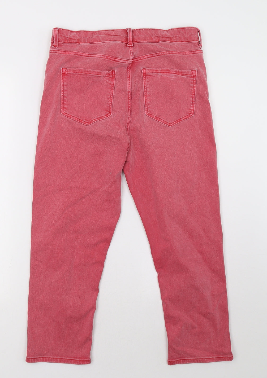 Marks and Spencer Womens Pink   Cropped Jeans Size 12 L25 in