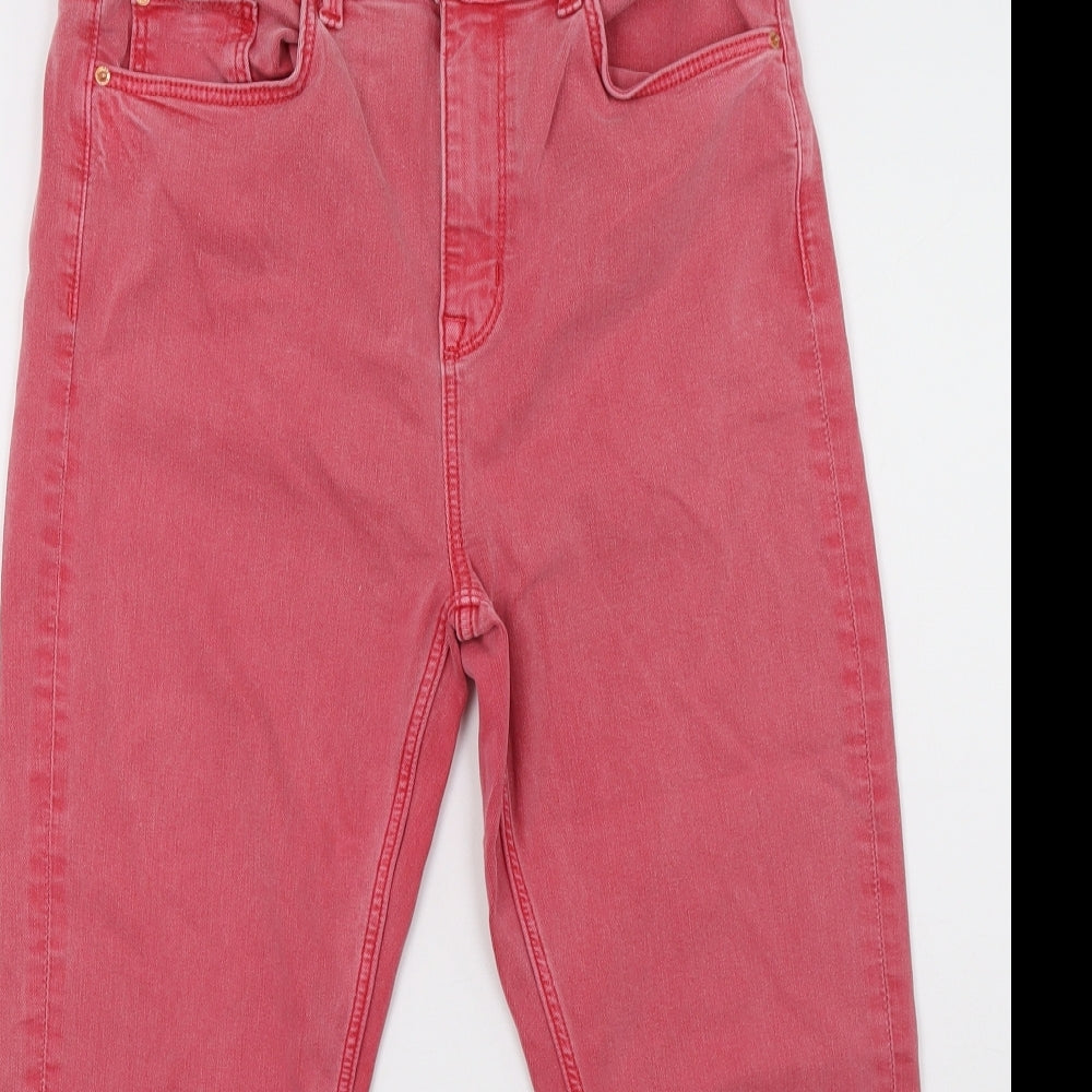 Marks and Spencer Womens Pink   Cropped Jeans Size 12 L25 in