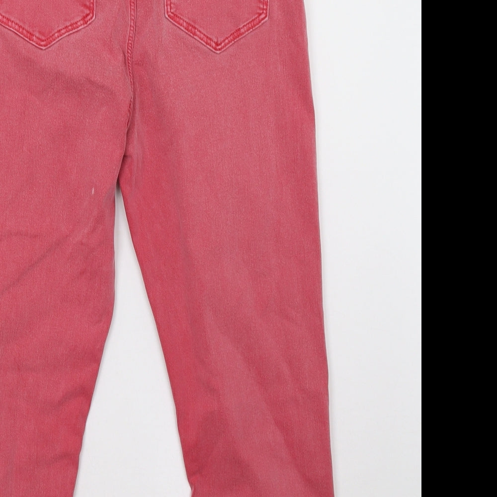 Marks and Spencer Womens Pink   Cropped Jeans Size 12 L25 in