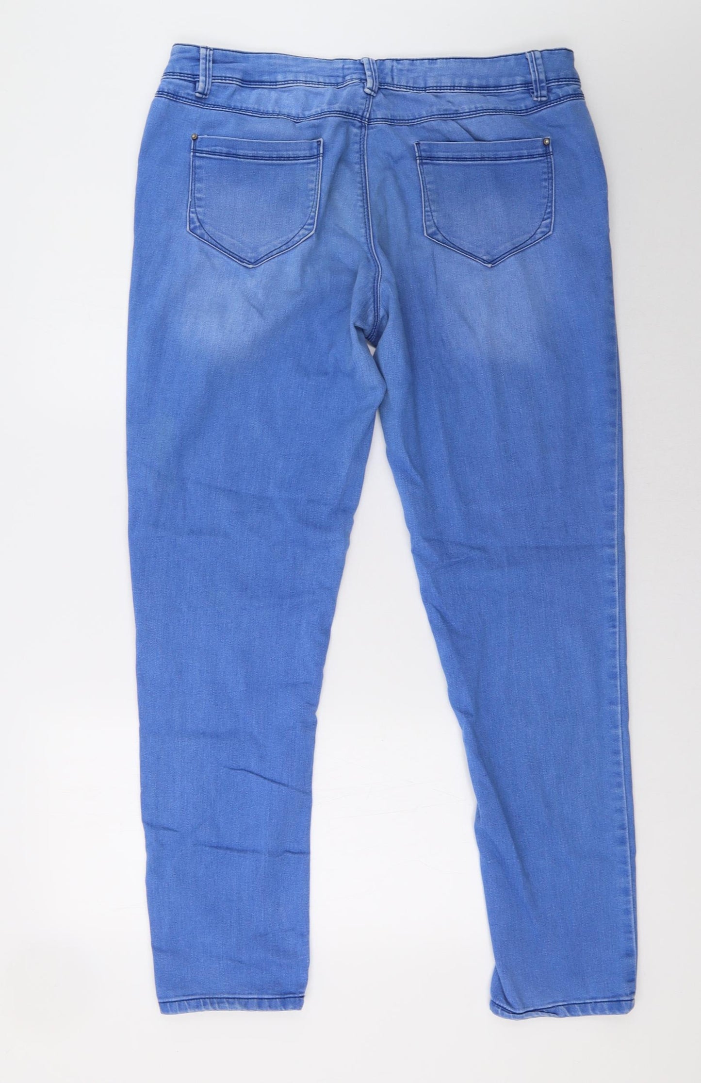 George Womens Blue  Denim Skinny Jeans Size 16 L33 in