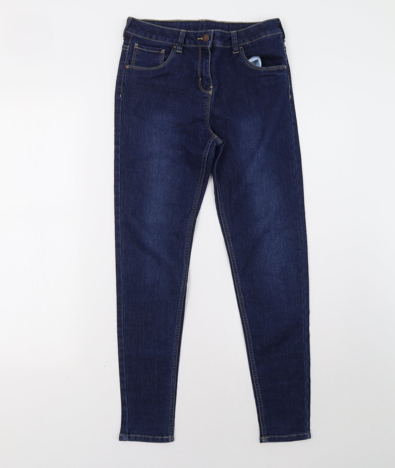 Nutmeg Girls Blue  Denim Straight Jeans Size 11-12 Years