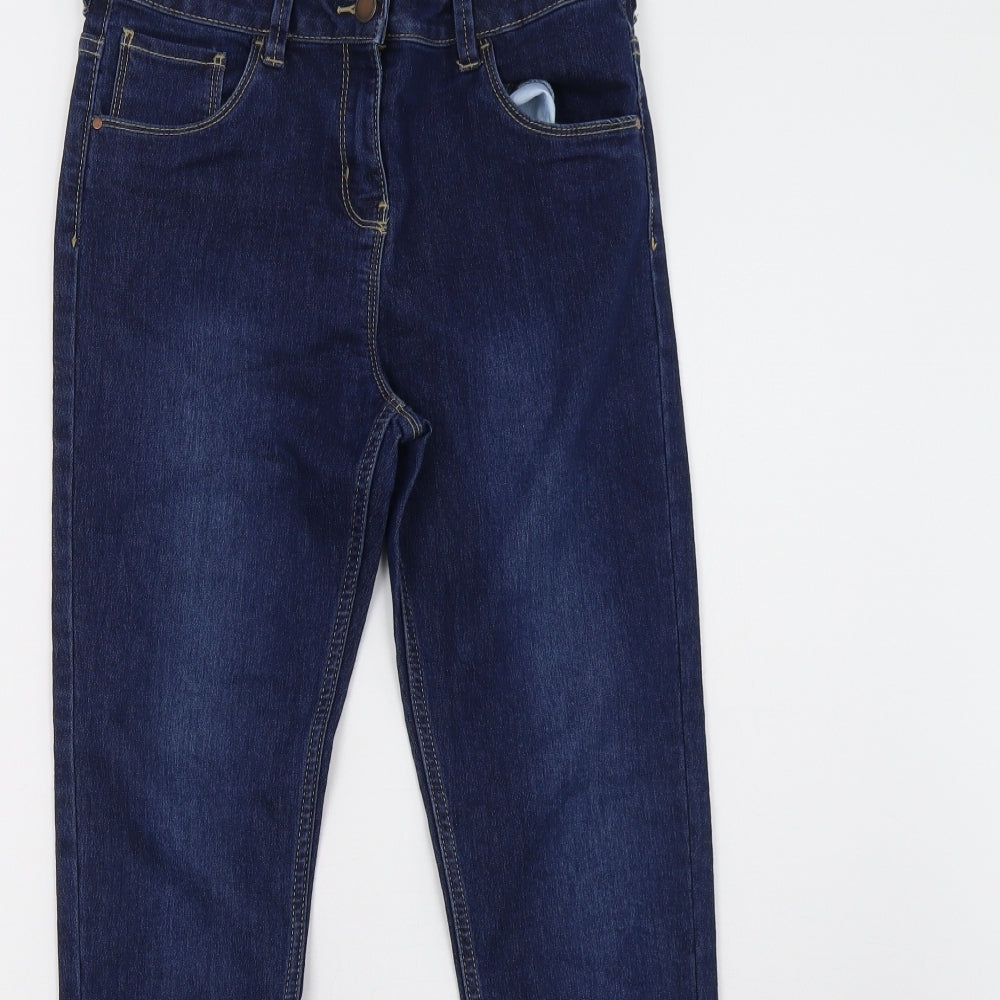 Nutmeg Girls Blue  Denim Straight Jeans Size 11-12 Years