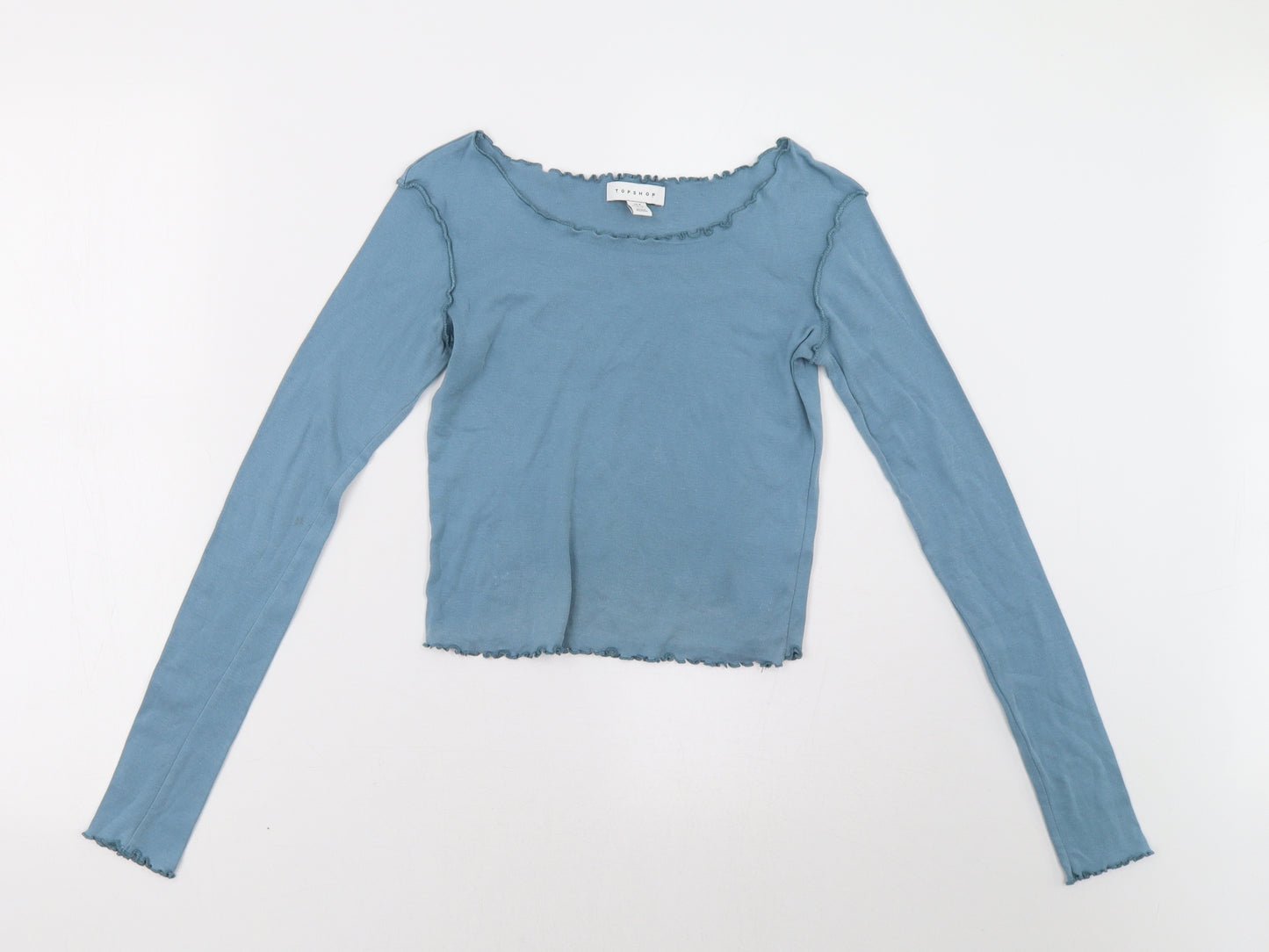 Topshop Womens Green   Pullover Sweatshirt Size 8