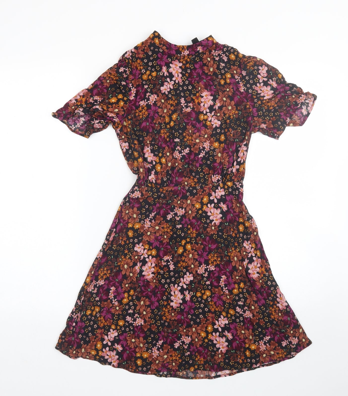 New Look Womens Multicoloured Floral  T-Shirt Dress  Size 6