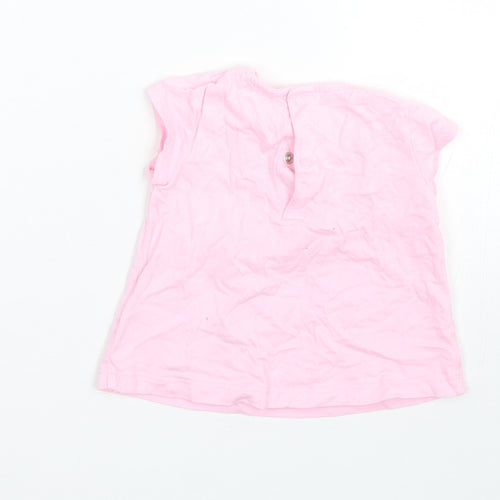 Just One You Girls Pink   Basic T-Shirt Size 9-12 Months