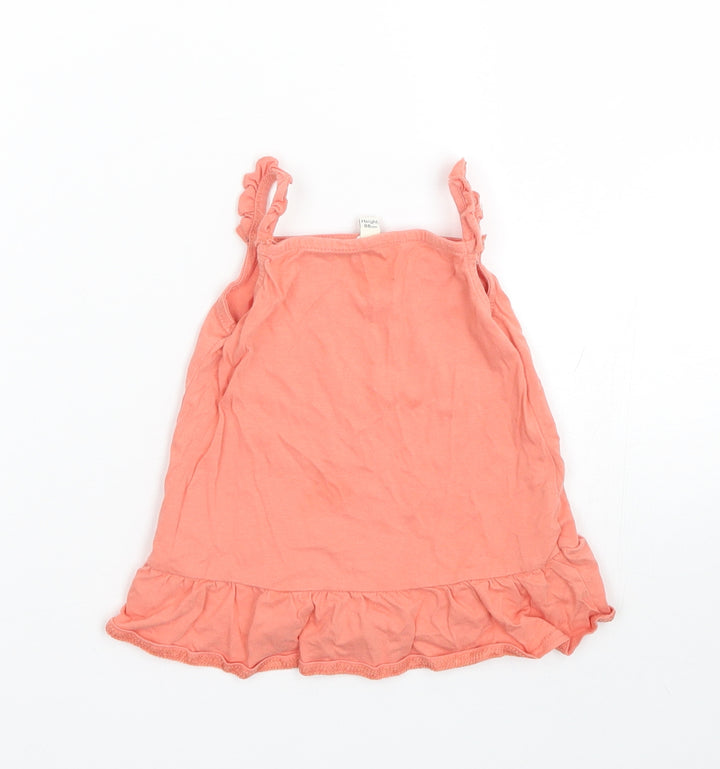 H&M Girls Orange Basic Tank Size 12-18 Months