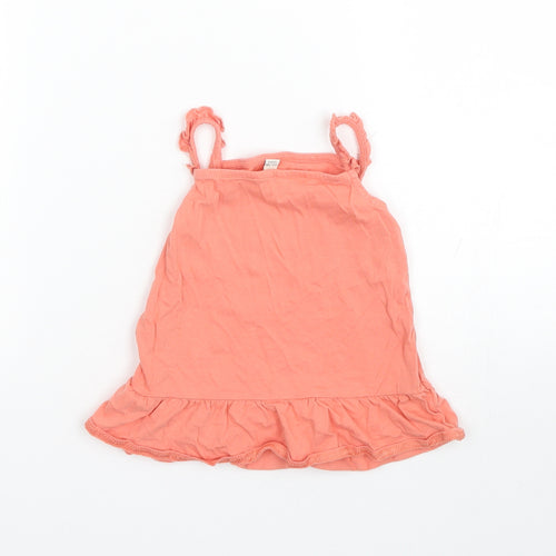 H&M Girls Orange   Basic Tank Size 12-18 Months