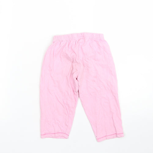 Preworn Girls Pink   Cami Pyjama Pants Size 12-18 Months