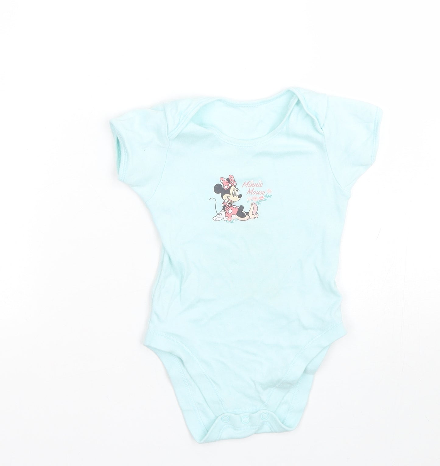 George Baby Blue   Babygrow One-Piece Size 12-18 Months  - Minnie mouse