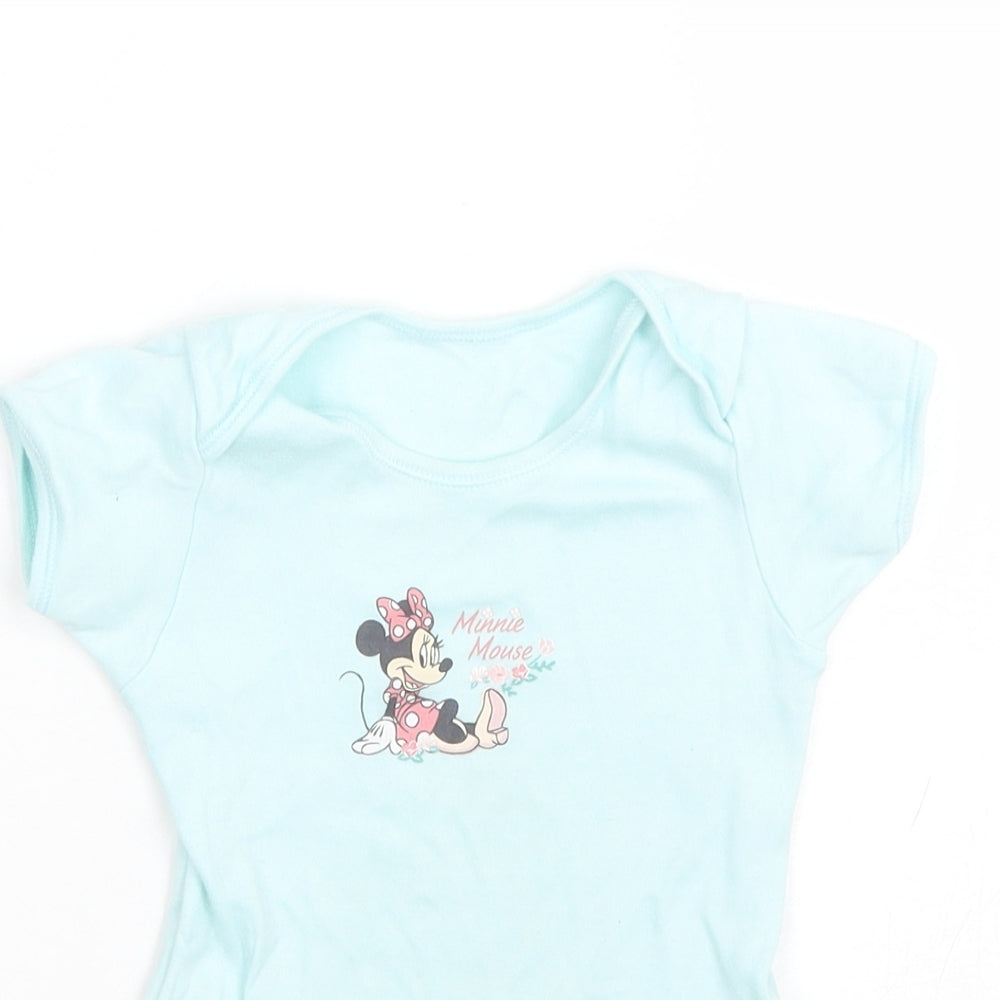 George Baby Blue   Babygrow One-Piece Size 12-18 Months  - Minnie mouse