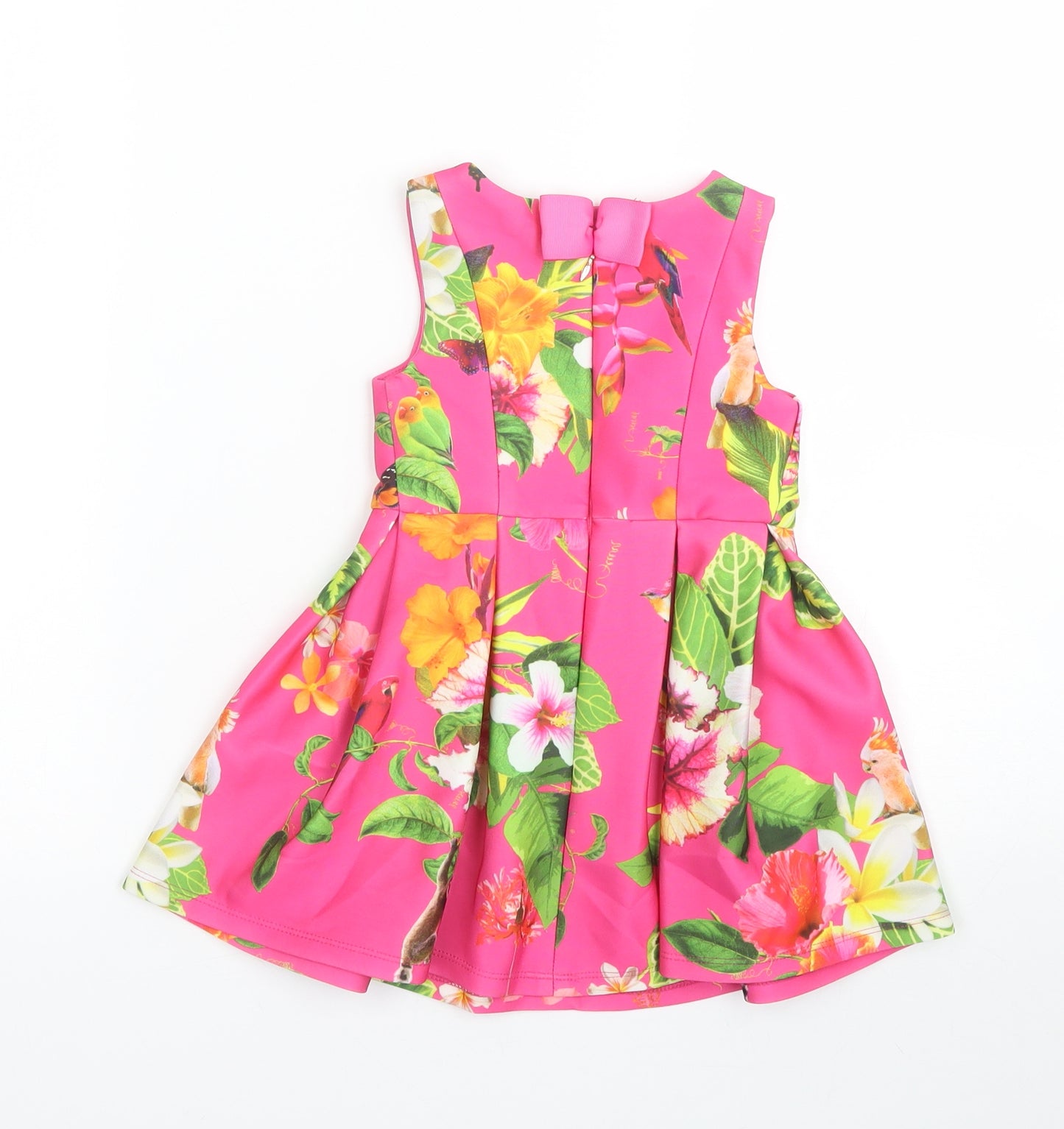 Lola Maverick Girls Multicoloured Floral  Tank Dress  Size 12-18 Months