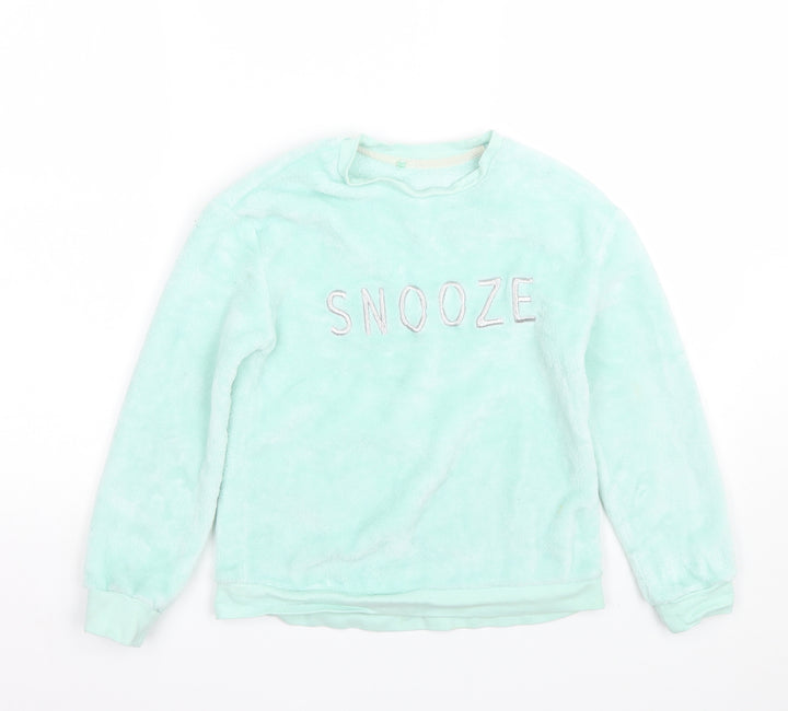 George Girls Green Top Pyjama Top Size 9-10 Years