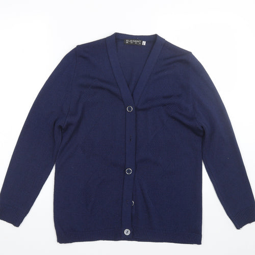 Elegant Body Womens Blue   Cardigan Jumper Size L