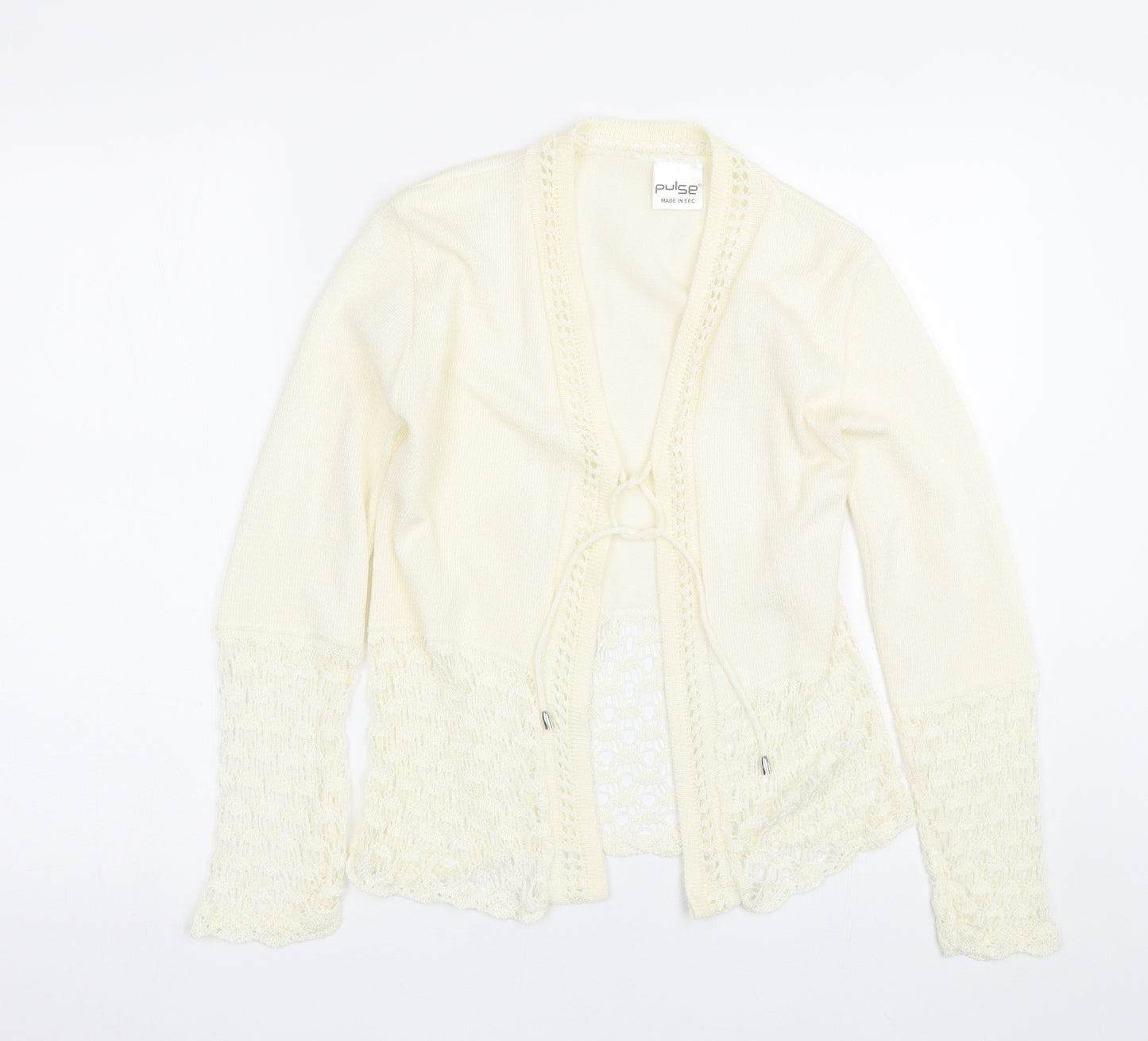 Pulse Womens Beige   Cardigan Jumper Size 10
