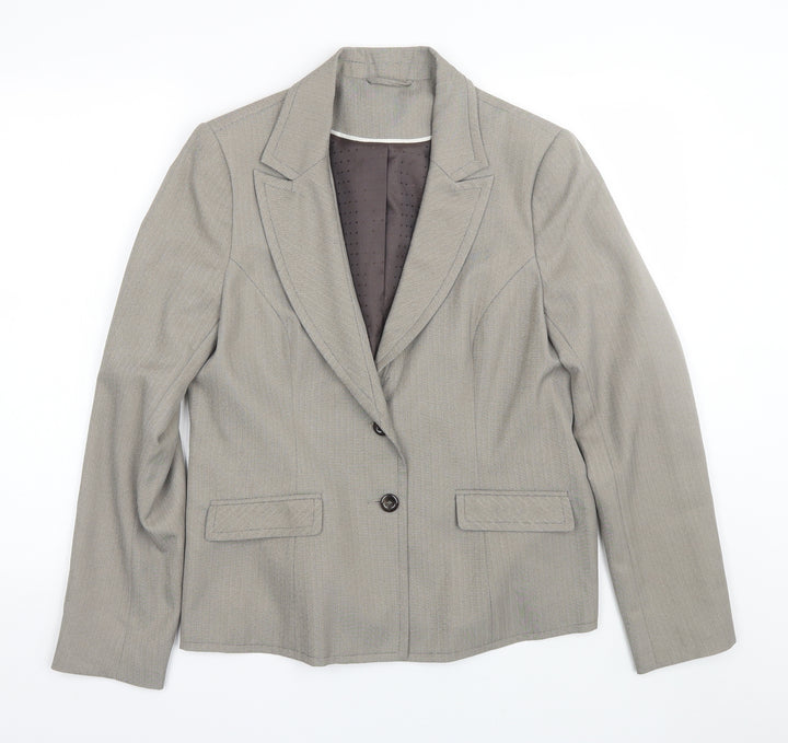 F&F Womens Brown Jacket Suit Size 16