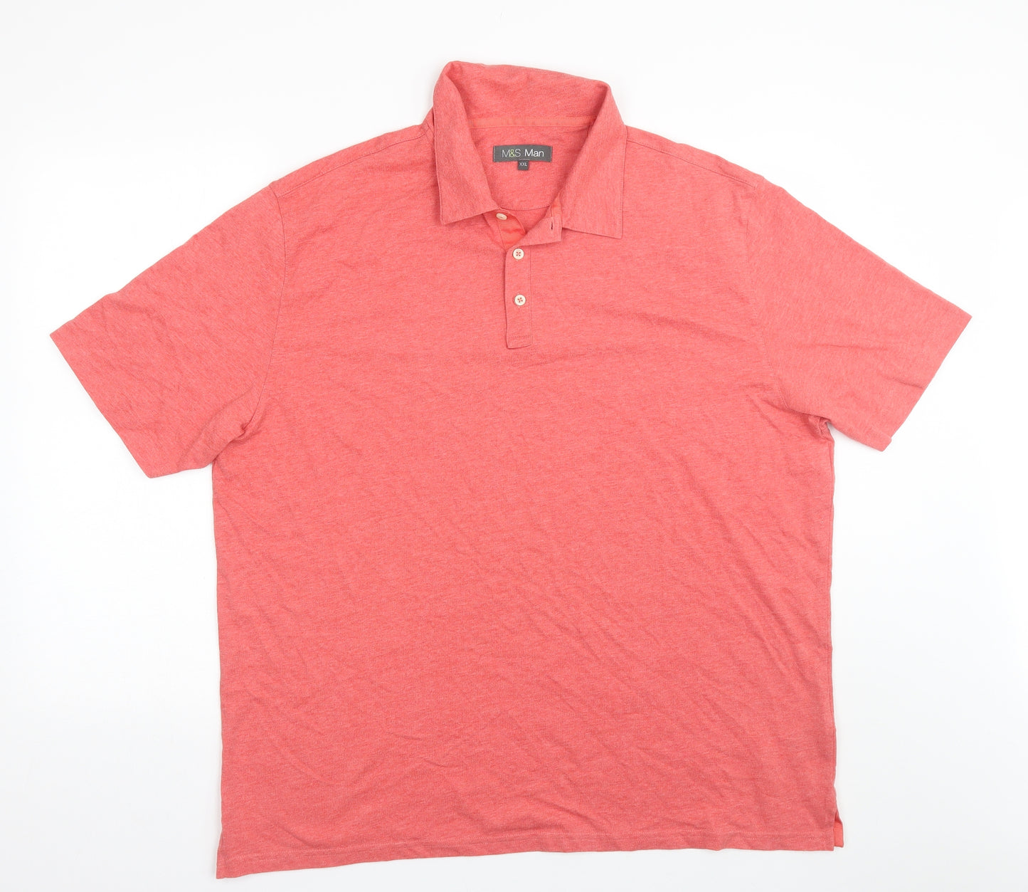 M&S Mens Red    Polo Size 2XL