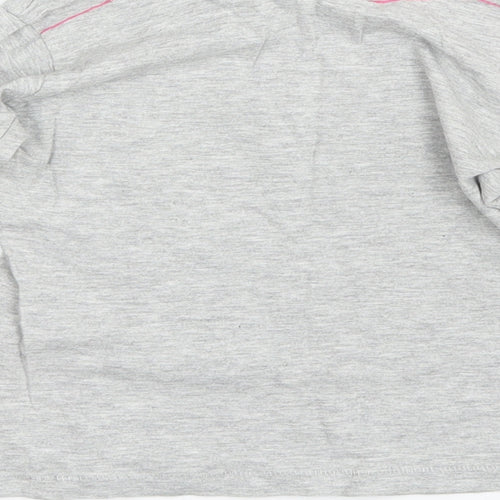 Lee Cooper Girls Grey   Basic T-Shirt Size 5-6 Years