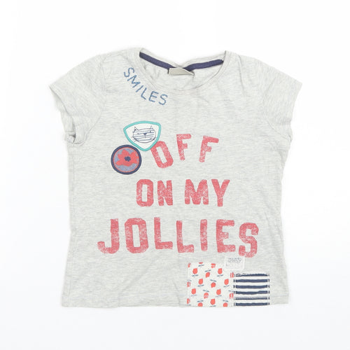 NEXT Girls Grey   Basic T-Shirt Size 4-5 Years
