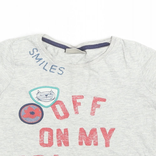 NEXT Girls Grey   Basic T-Shirt Size 4-5 Years