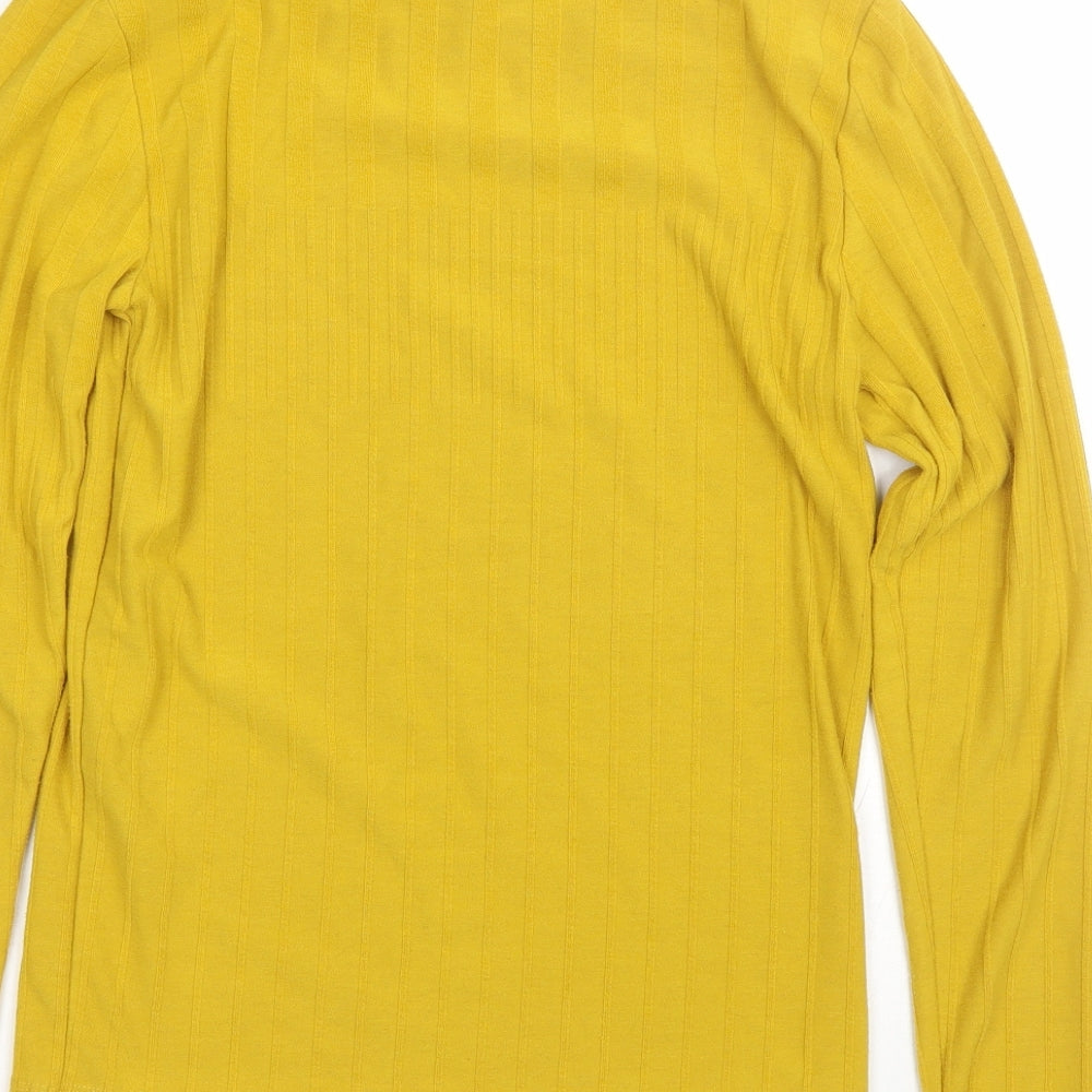 New Look Womens Yellow Striped  Pullover Jumper Size 14