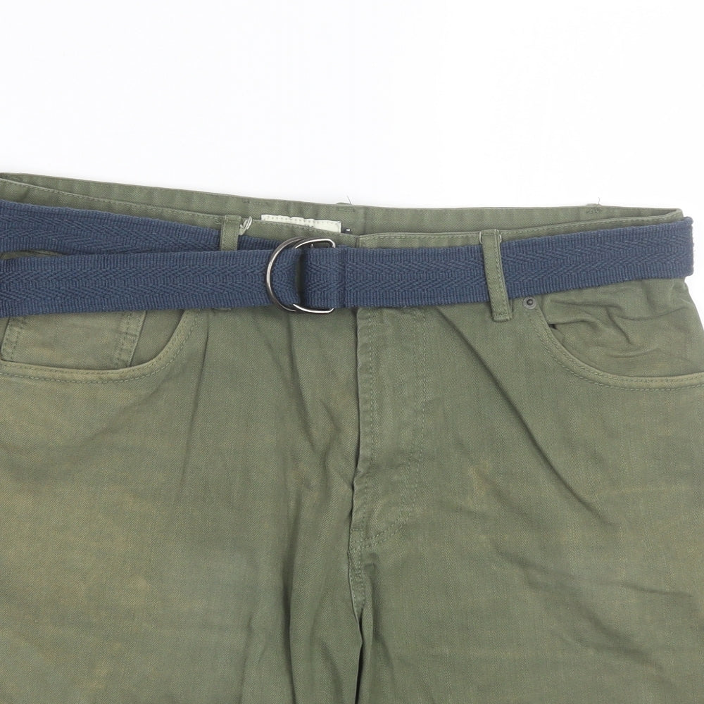Easy Mens Green   Chino Shorts Size 34