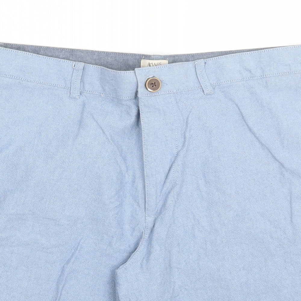 ACW Mens Blue   Chino Shorts Size 34