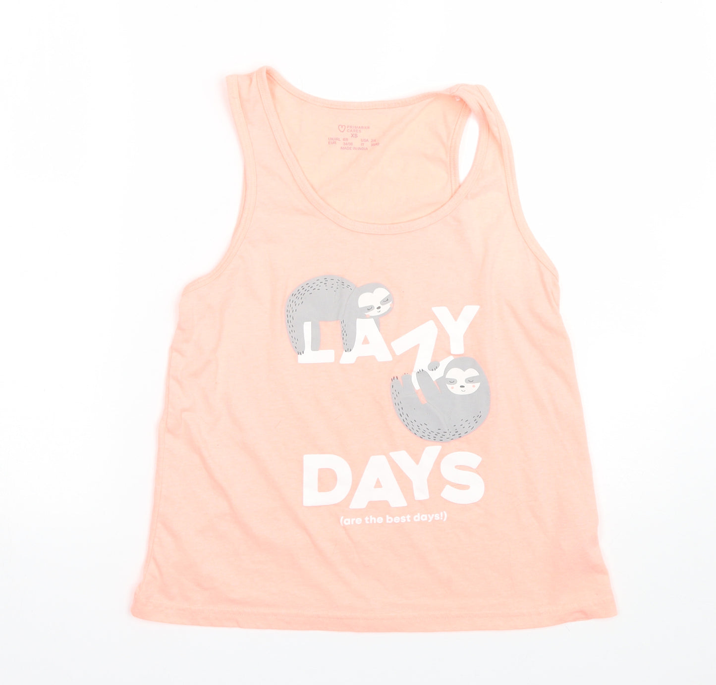 Primark Womens Pink   Cami Pyjama Top Size XS