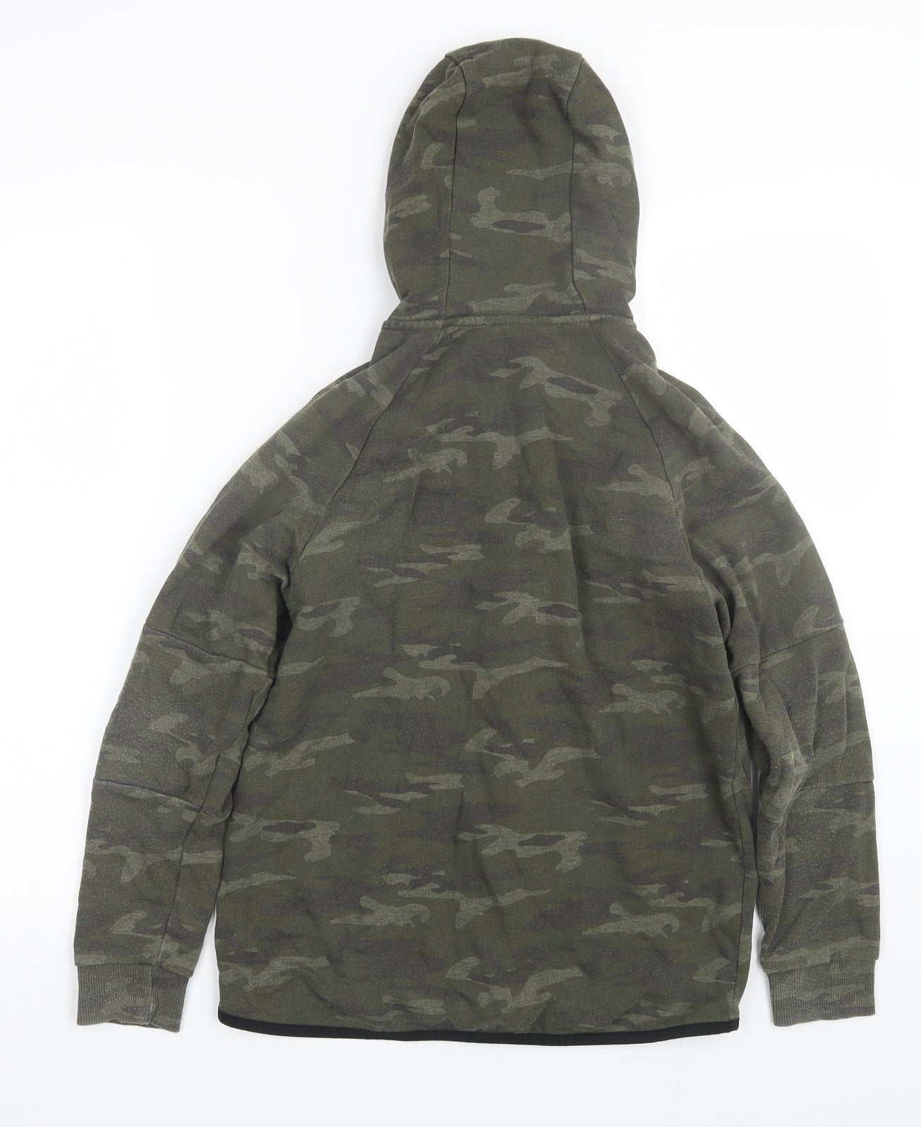 George Boys Green Camouflage  Full Zip Hoodie Size 12-13 Years