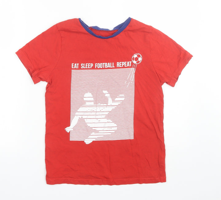 George Boys Red Pyjama Top Size 11-12 Years