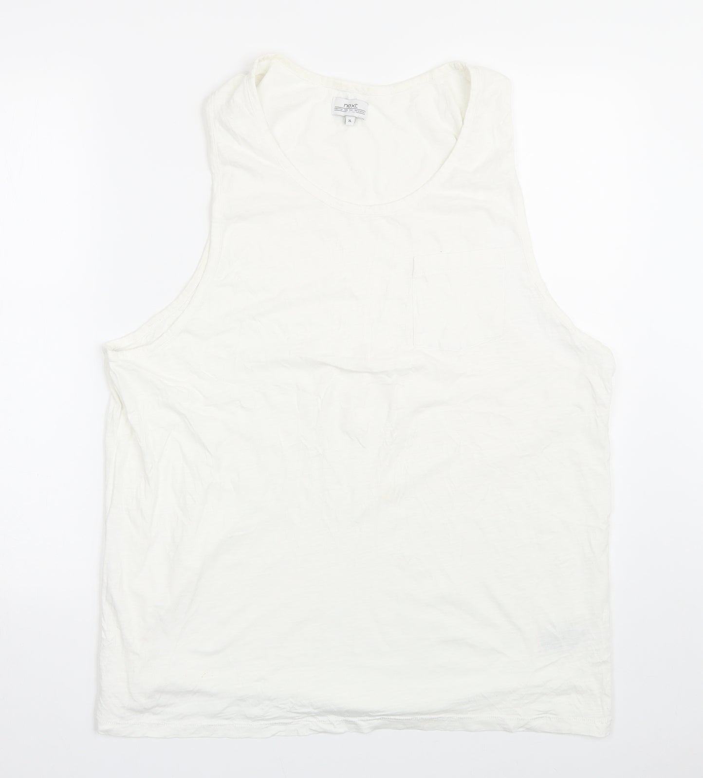 NEXT Mens White   Basic Tank Size XL