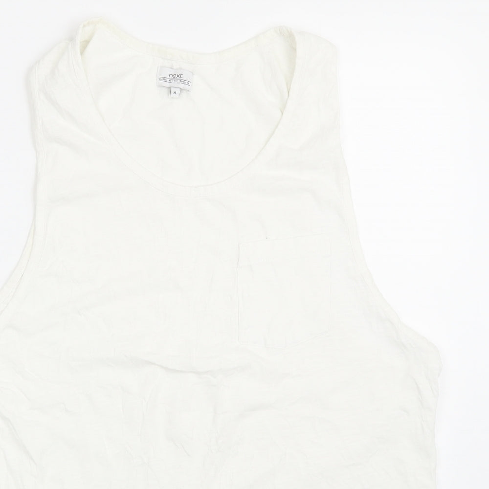 NEXT Mens White   Basic Tank Size XL