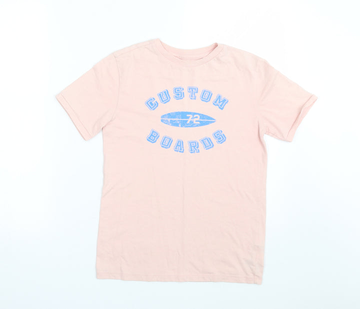 Gap Girls Pink Basic T-Shirt Size 10-11 Years