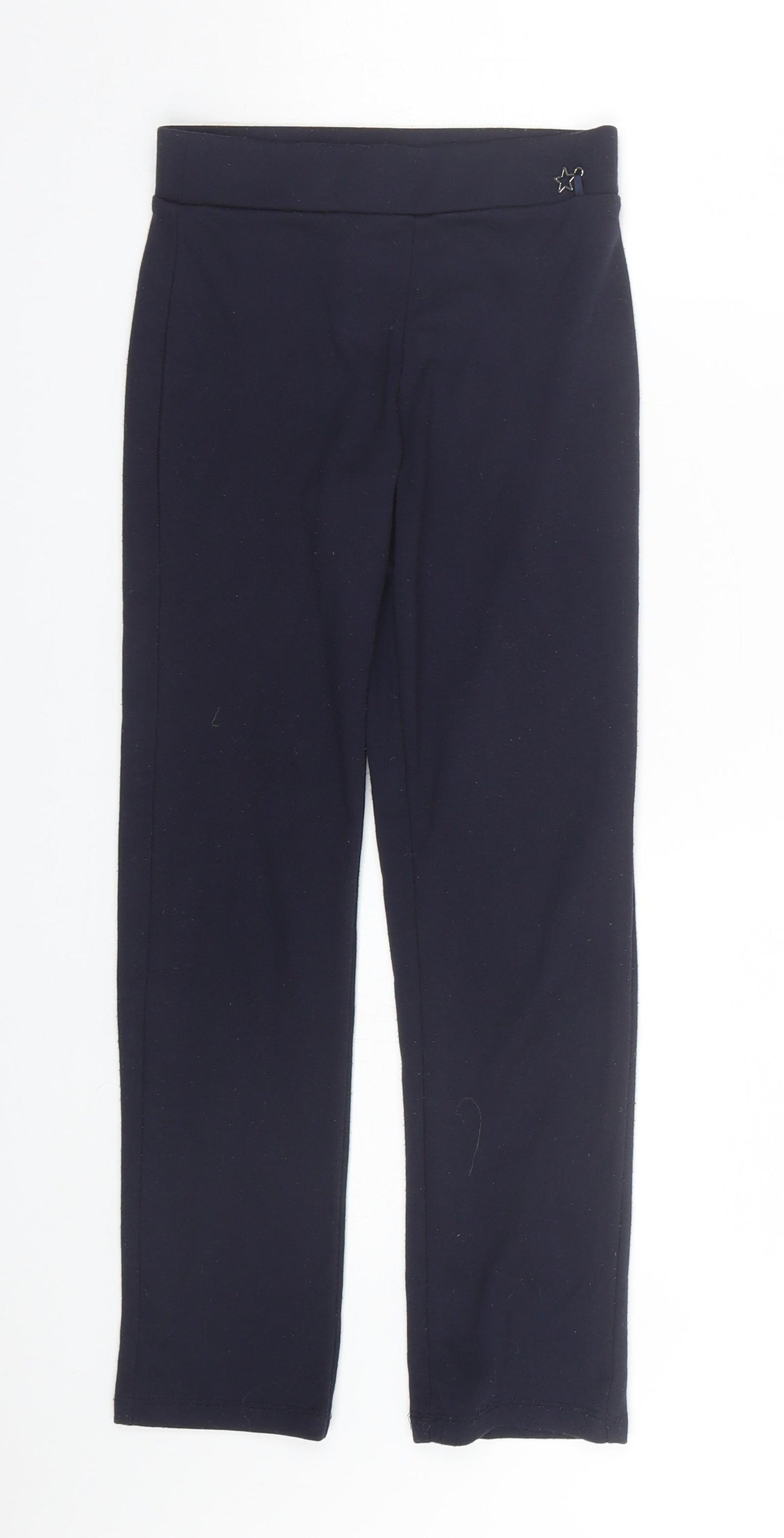 George Girls Blue   Capri Trousers Size 7-8 Years - School uniform