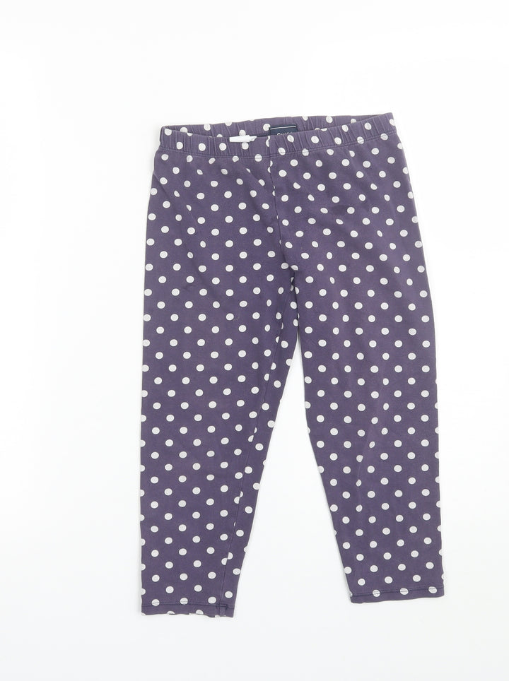 Gap Girls Purple Polka Dot Jegging Trousers Size 10-11 Years