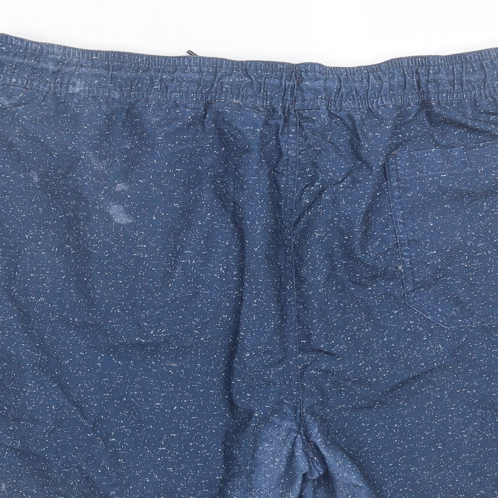 Primark Mens Blue Polka Dot  Sweat Shorts Size L