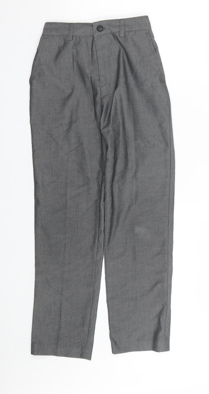 Preworn Boys Grey   Dress Pants Trousers Size 9 Months - School uniform