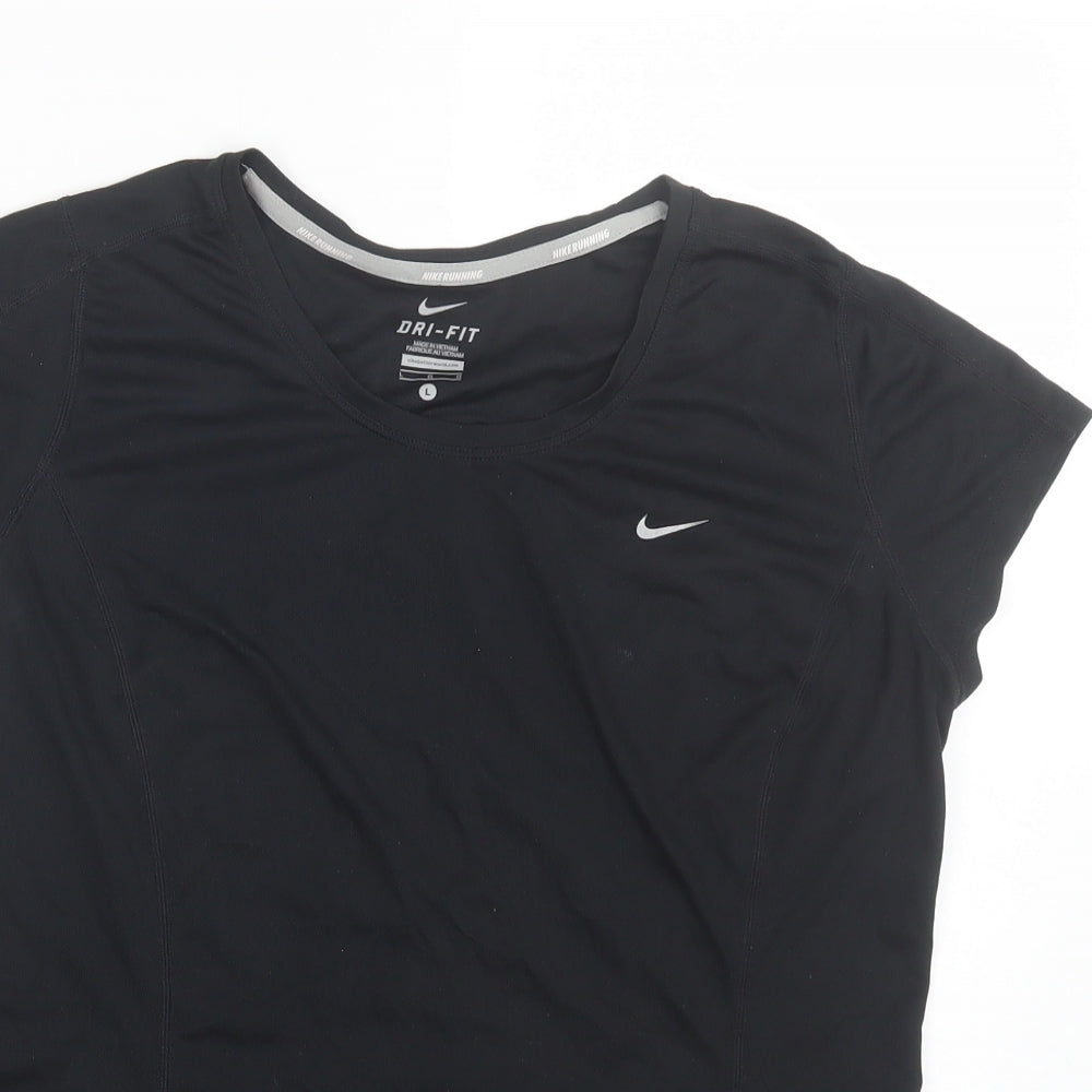 Nike Womens Black   Basic T-Shirt Size L