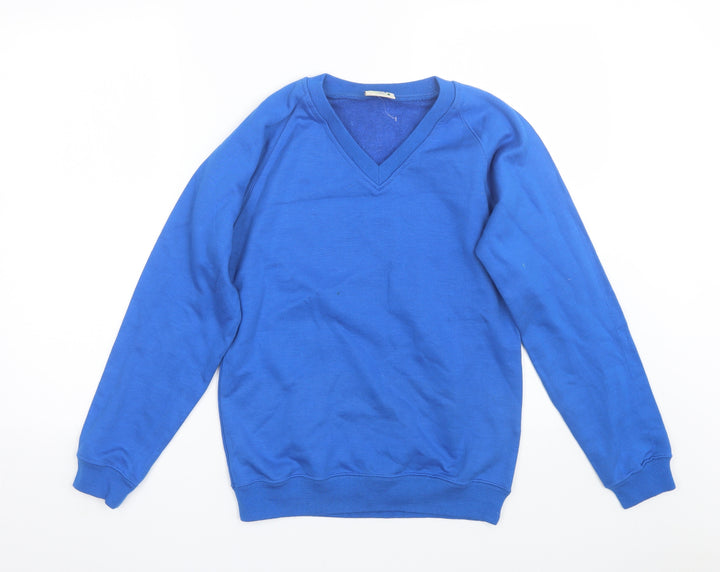 David Luke Boys Blue   Pullover Sweatshirt Size 11-12 Years  - School uniform