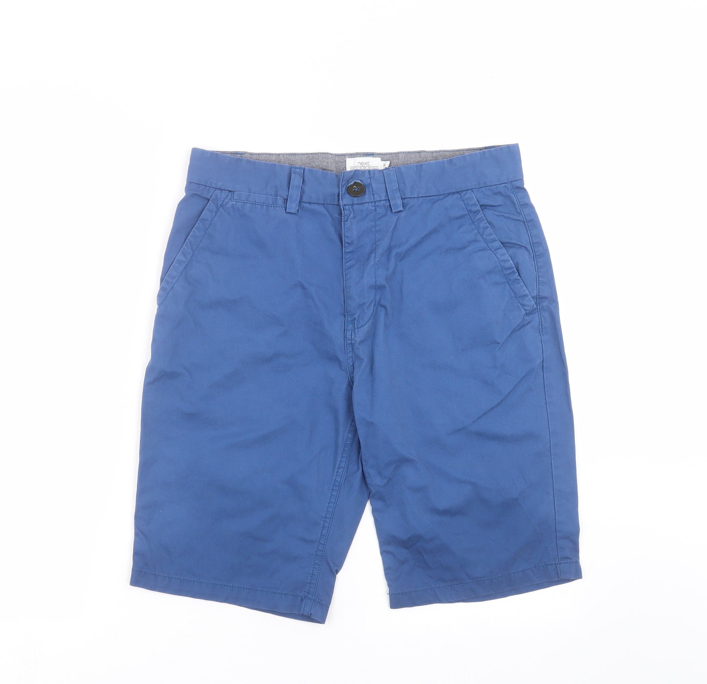 NEXT Mens Blue   Chino Shorts Size 30 in